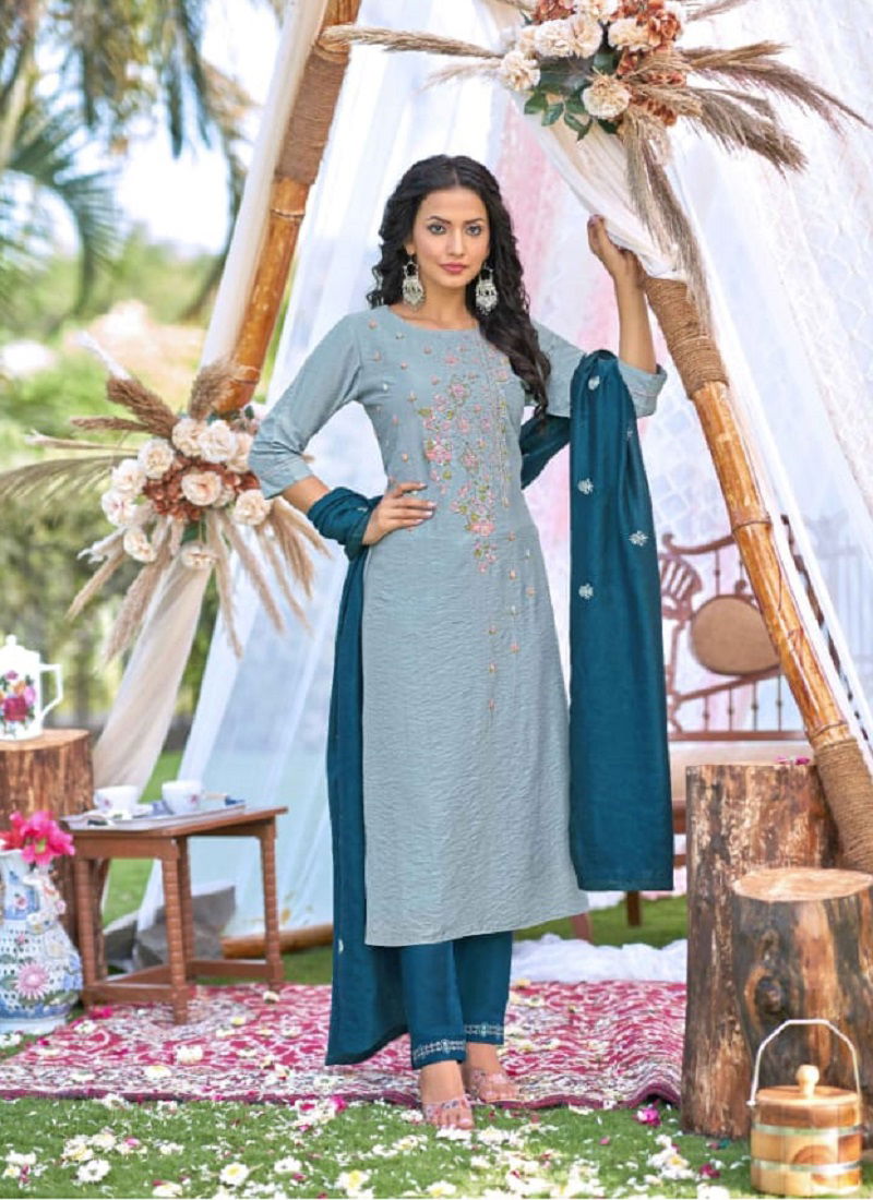 Kalaroop Rangat Cryon Viscose Readymade Suits Catalog
